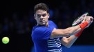 Milos Raonic fue implacable ante Gael Monfils en su primer duelo del Masters