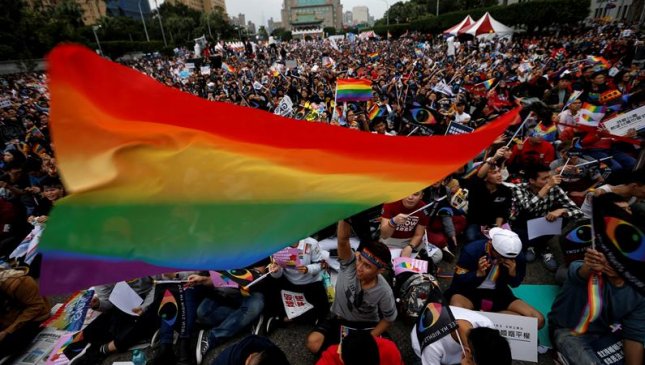 Más de 200.000 taiwaneses se concentraron a favor del matrimonio homosexual