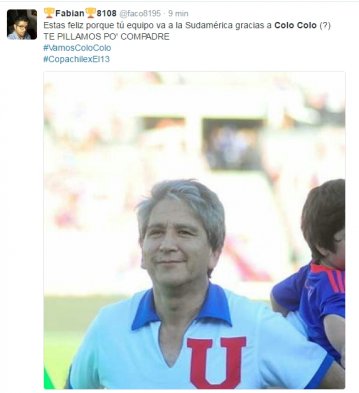 Colo Colo ganó la Copa Chile y con ello Universidad de Chile logró acceder a la Copa Sudamericana. En las redes, los cibernautas ironizaron con los dichos de Herrera, la actuación de Paredes y la deficiente actuación de Everton. Colo Colo ganó la Copa Chile y con ello Universidad de Chile logró acceder a la Copa Sudamericana. En las redes, los cibernautas ironizaron con los dichos de Herrera, la actuación de Paredes y la deficiente actuación de Everton.