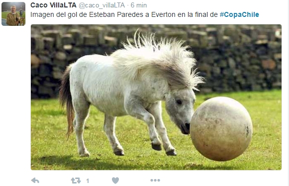 Colo Colo ganó la Copa Chile y con ello Universidad de Chile logró acceder a la Copa Sudamericana. En las redes, los cibernautas ironizaron con los dichos de Herrera, la actuación de Paredes y la deficiente actuación de Everton. Colo Colo ganó la Copa Chile y con ello Universidad de Chile logró acceder a la Copa Sudamericana. En las redes, los cibernautas ironizaron con los dichos de Herrera, la actuación de Paredes y la deficiente actuación de Everton.