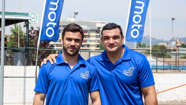 Selección argentina de Rugby entrenó a niños chilenos Selección argentina de Rugby entrenó a niños chilenos