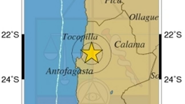 Sismo se sintió en Tarapacá y Antofagasta Sismo se sintió en Tarapacá y Antofagasta