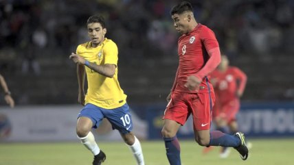   Chile, con 10 jugadores, igualó con Brasil en el Sudamericano sub 20 