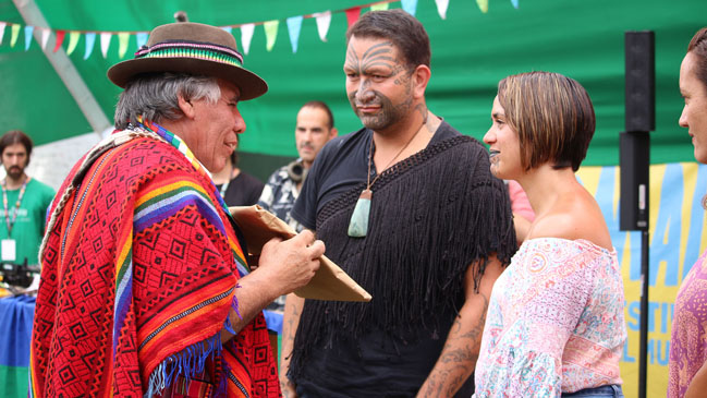 Con ceremonia indígena Womad Chile inició su tercera versión Con ceremonia indígena Womad Chile inició su tercera versión
