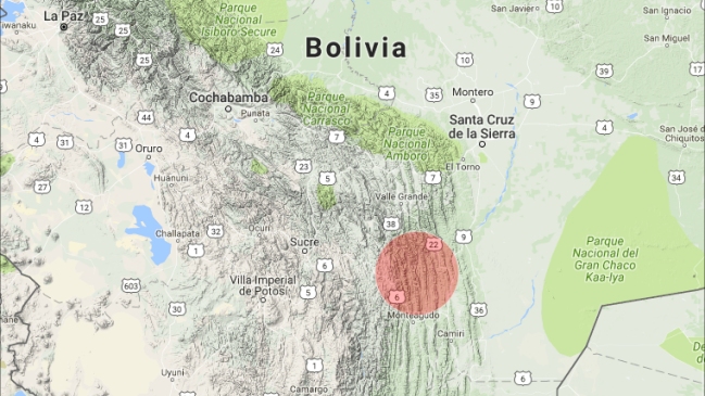 Fuerte temblor en Bolivia se percibió en Chile