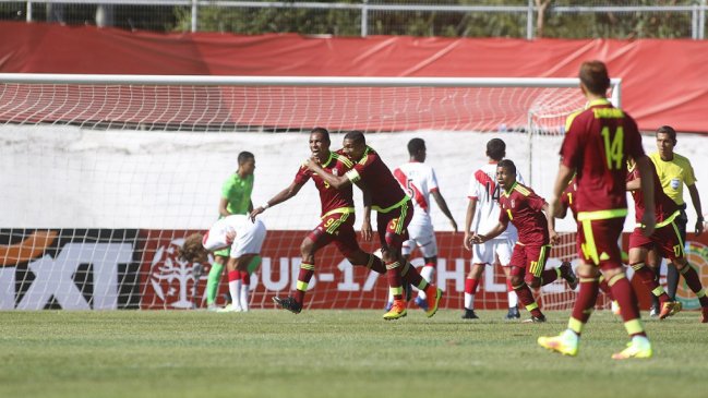 Venezuela avanzó al hexagonal final del Sudamericano sub 17 a costa de Perú Venezuela avanzó al hexagonal final del Sudamericano sub 17 a costa de Perú