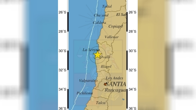 Temblor de mediana intensidad se registró en regiones de Atacama y Coquimbo Temblor de mediana intensidad se registró en regiones de Atacama y Coquimbo