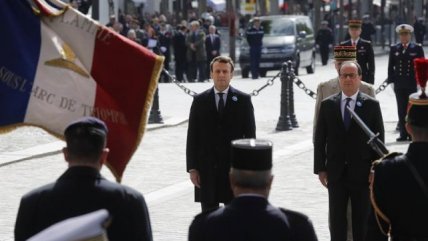   Macron homenajea a víctimas de la II Guerra Mundial en su primer acto oficial 