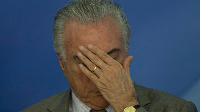 Acusan a Temer de avalar sobornos para ex jefe de los diputados, detenido por corrupción