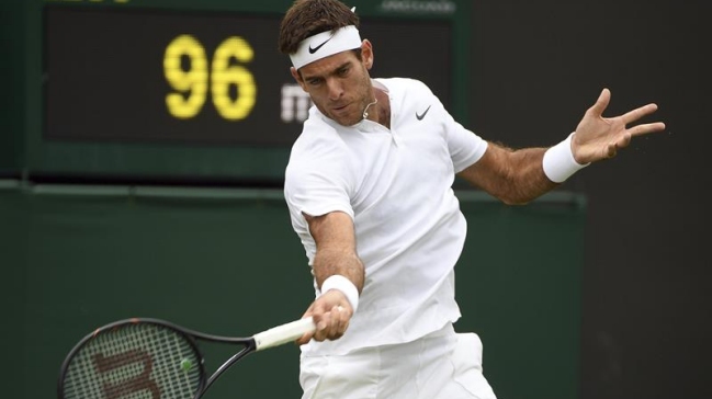 Juan Martín del Potro debió esforzarse para avanzar en Wimbledon Juan Martín del Potro debió esforzarse para avanzar en Wimbledon