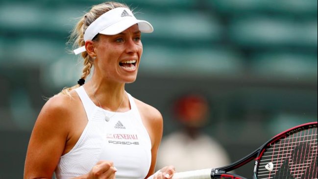 Angelique Kerber tuvo que batallar para dejar en el camino a Kirsten Flipkens en Wimbledon Angelique Kerber tuvo que batallar para dejar en el camino a Kirsten Flipkens en Wimbledon