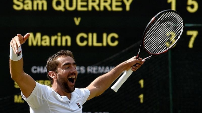 Marin Cilic se impuso a Sam Querrey y alcanzó por primera vez la final de Wimbledon Marin Cilic se impuso a Sam Querrey y alcanzó por primera vez la final de Wimbledon