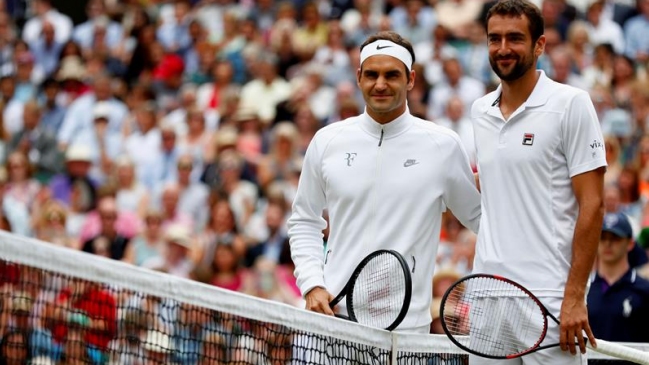 Roger Federer y Marin Cilic luchan por la corona de Wimbledon Roger Federer y Marin Cilic luchan por la corona de Wimbledon