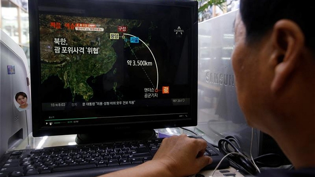 Corea del Norte advirtió que tiene preparados cuatro misiles para atacar Guam