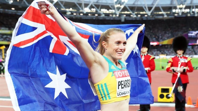La australiana Sally Pearson renació en Londres y ganó los 110 metros vallas del Mundial de Atletismo La australiana Sally Pearson renació en Londres y ganó los 110 metros vallas del Mundial de Atletismo
