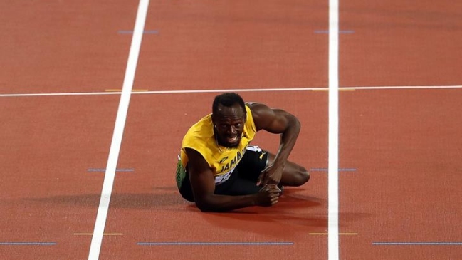 Usain Bolt sufrió lesión en la 4x100 y tuvo amarga despedida de las pistas Usain Bolt sufrió lesión en la 4x100 y tuvo amarga despedida de las pistas