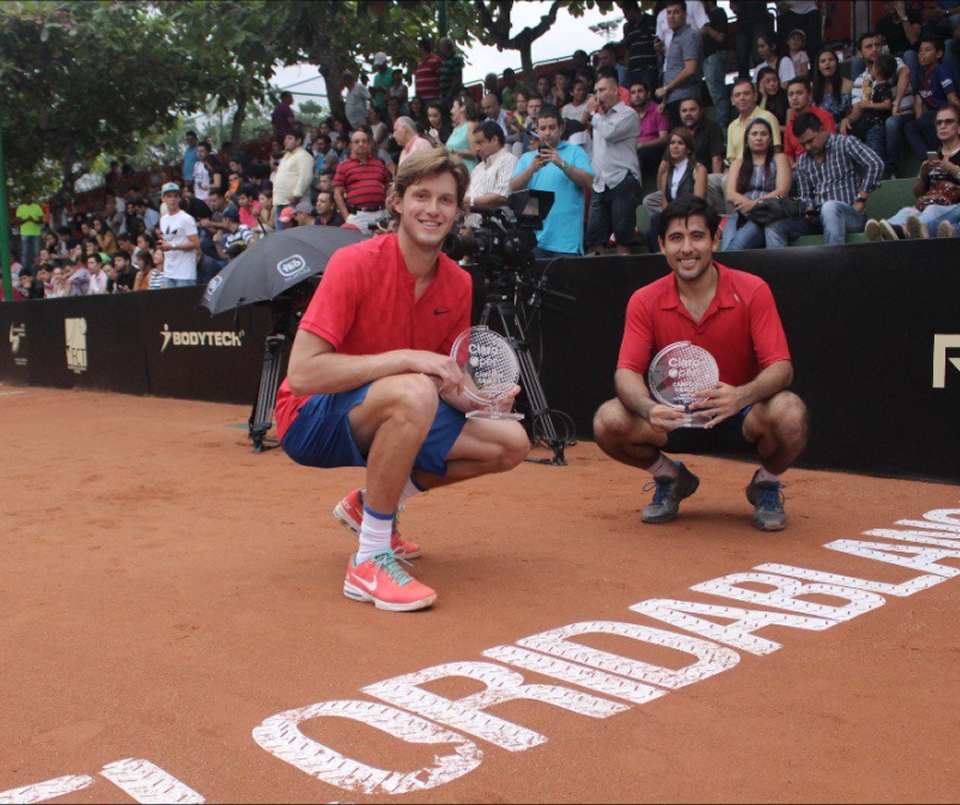 Nicolás Jarry y Sergio Galdos se coronaron en dobles del Challenger de Floridablanca Nicolás Jarry y Sergio Galdos se coronaron en dobles del Challenger de Floridablanca