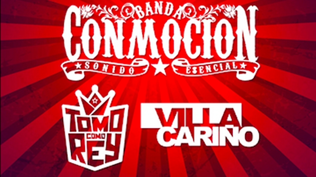 Banda Conmoción, Tomo Como Rey y Villa Cariño en cumbre de cumbia Banda Conmoción, Tomo Como Rey y Villa Cariño en cumbre de cumbia