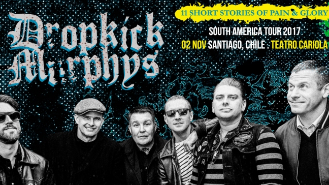 Dropkick Murphys regresará a Chile en noviembre Dropkick Murphys regresará a Chile en noviembre
