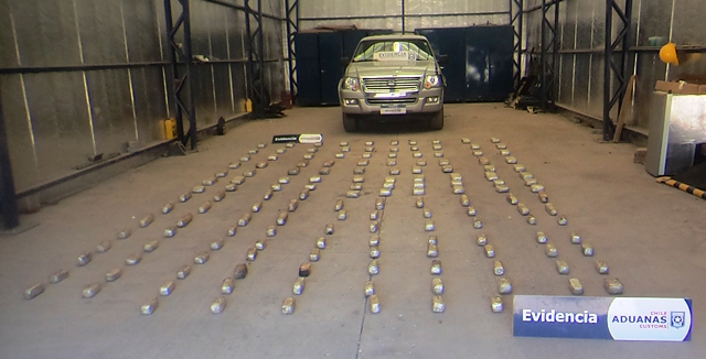 Aduana incautó más cien kilos de droga en Antofagasta Aduana incautó más cien kilos de droga en Antofagasta