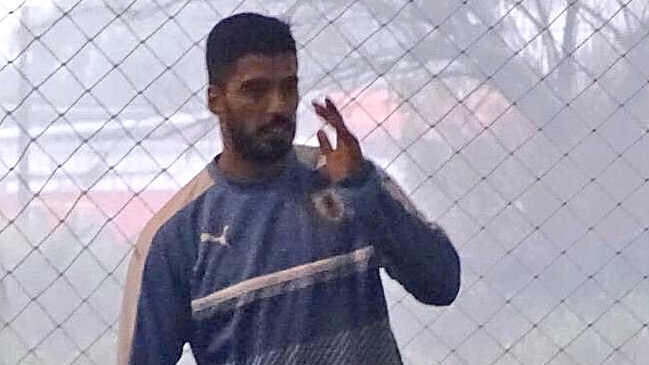 Luis Suárez fue la novedad en la práctica de Uruguay