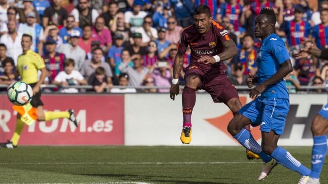El brasileño Paulinho le dio el triunfo a FC Barcelona ante Getafe por la liga española El brasileño Paulinho le dio el triunfo a FC Barcelona ante Getafe por la liga española