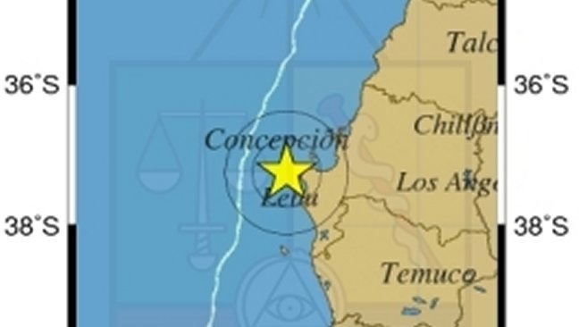 Sismo afectó a Región del Biobío Sismo afectó a Región del Biobío