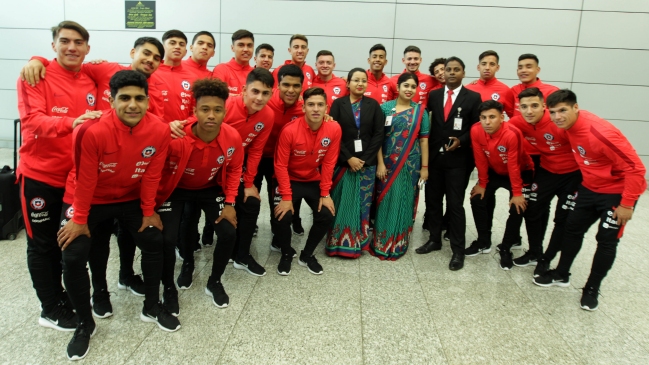 La selección chilena sub 17 llegó a India para disputar el Mundial La selección chilena sub 17 llegó a India para disputar el Mundial