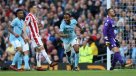 Manchester City arrolló a Stoke City y tomó el liderato de la liga inglesa