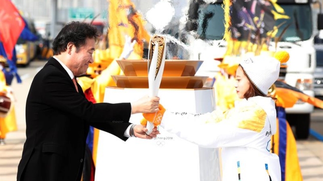 La llama olímpica llegó a Corea del Sur para los JJ.OO. de Invierno PyeongChang 2018 La llama olímpica llegó a Corea del Sur para los JJ.OO. de Invierno PyeongChang 2018