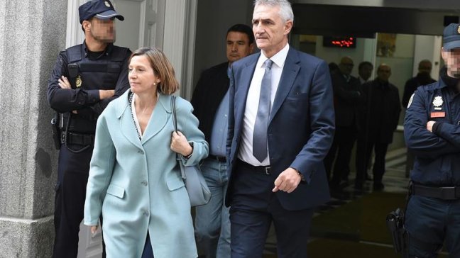 Aplazaron la declaración judicial de presidenta del Parlamento catalán