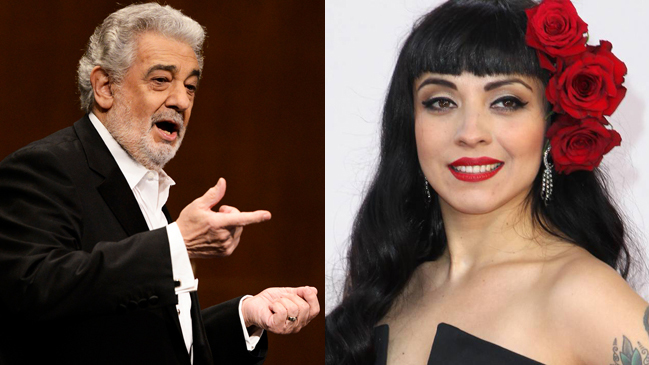 Plácido Domingo invitó a Mon Laferte a su concierto en Santiago Plácido Domingo invitó a Mon Laferte a su concierto en Santiago