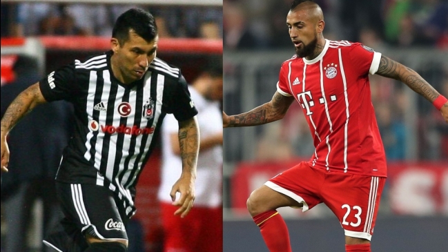 Bayern Munich de Arturo Vidal enfrentará al Besiktas de Gary Medel en octavos de la Champions
