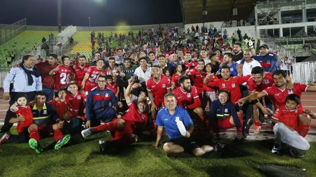 Los festejos de Unión La Calera tras firmar su retorno a Primera División Los festejos de Unión La Calera tras firmar su retorno a Primera División