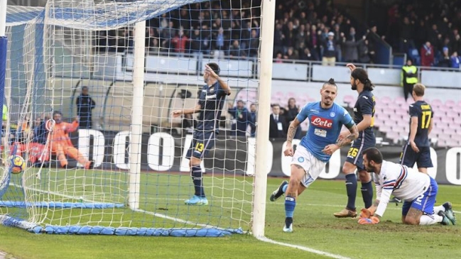 Napoli mantuvo el liderato en Italia tras una gran victoria ante Sampdoria