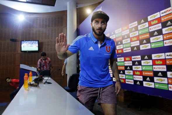 El arquero Johnny Herrera, capitán de Universidad de Chile, habló en conferencia de prensa en el CDA sobre los desafíos del cuadro azul en la temporada 2018. El arquero Johnny Herrera, capitán de Universidad de Chile, habló en conferencia de prensa en el CDA sobre los desafíos del cuadro azul en la temporada 2018.