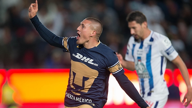 Nicolás Castillo marcó dos goles y fue figura en triunfo de Pumas sobre Atlas