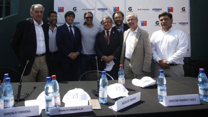   La presentación de la serie entre Chile y Ecuador por Copa Davis en el Estadio Nacional 