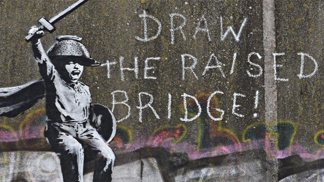 Concejal inglés pide limpiar mural de Banksy que no considera Concejal inglés pide limpiar mural de Banksy que no considera