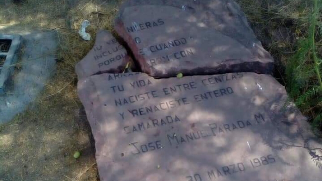 Municipio de Quilicura confirmó ataque a memorial de víctimas del caso degollados Municipio de Quilicura confirmó ataque a memorial de víctimas del caso degollados