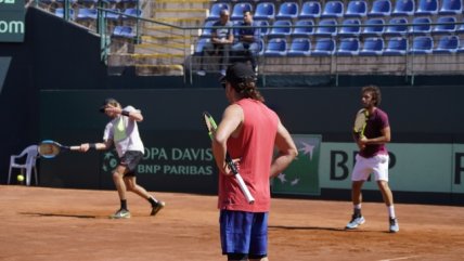   Equipo chileno de Copa Davis realizó nueva jornada de trabajos para la serie ante Ecuador 