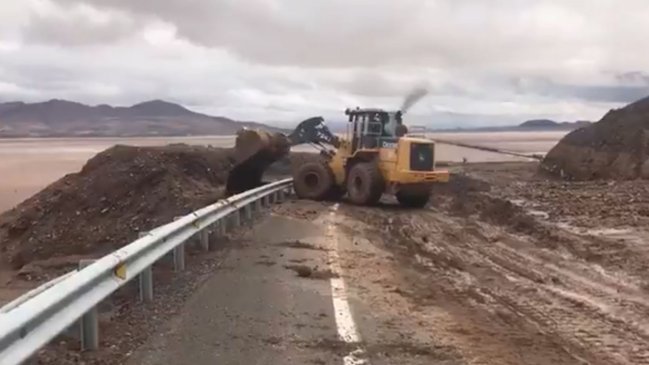 Cerraron ruta que une Calama y Ollagüe por fuertes lluvias en la zona Cerraron ruta que une Calama y Ollagüe por fuertes lluvias en la zona