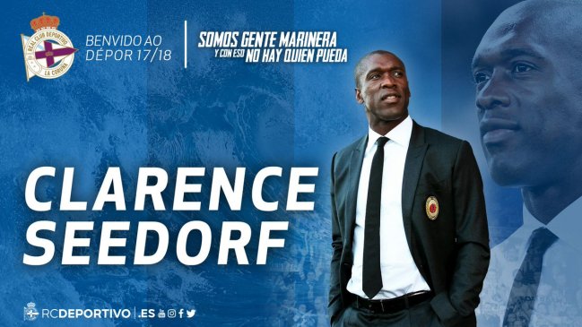 Clarence Seedorf fue confirmado como el nuevo técnico de Deportivo La Coruña Clarence Seedorf fue confirmado como el nuevo técnico de Deportivo La Coruña
