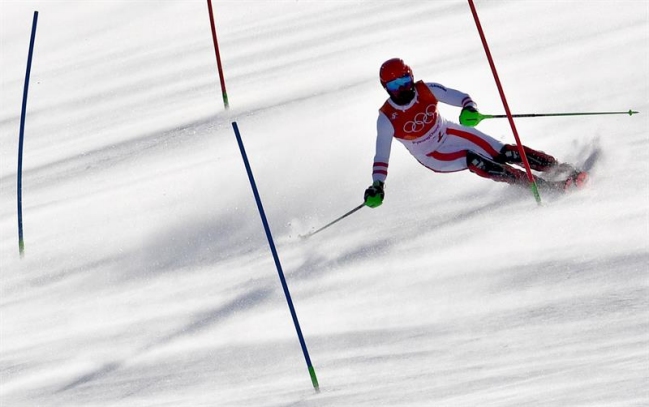 Marcel Hirscher ganó el oro en la combinada de PyeongChang 2018 Marcel Hirscher ganó el oro en la combinada de PyeongChang 2018