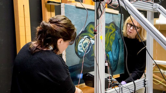 Descubren con rayos X una pintura oculta en un cuadro de Picasso Descubren con rayos X una pintura oculta en un cuadro de Picasso