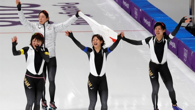 Japón ganó la persecución femenina y logró nuevo récord olímpico en PyeongChang Japón ganó la persecución femenina y logró nuevo récord olímpico en PyeongChang