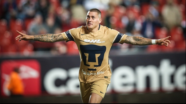 Nicolás Castillo anotó en empate de Pumas ante Guadalajara