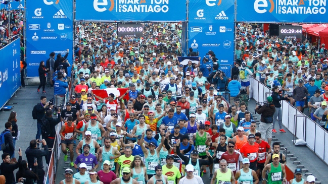Se agotaron los cupos para participar en la Maratón de Santiago 2018 Se agotaron los cupos para participar en la Maratón de Santiago 2018