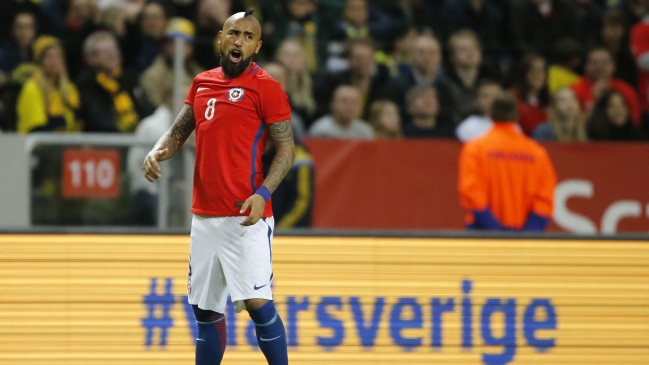 Arturo Vidal agradeció a sus compañeros por ser el mejor jugador en el triunfo de Chile Arturo Vidal agradeció a sus compañeros por ser el mejor jugador en el triunfo de Chile