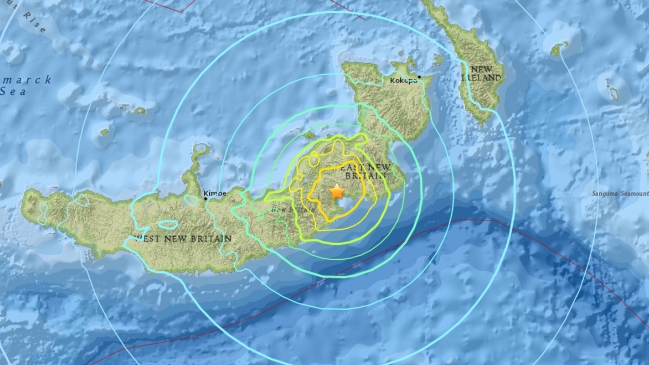 SHOA descarta riesgo de tsunami tras terremoto en Papúa Nueva Guinea SHOA descarta riesgo de tsunami tras terremoto en Papúa Nueva Guinea